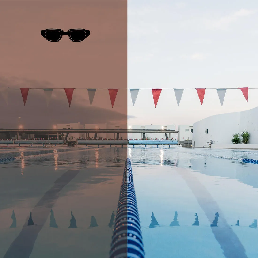 Swimming Goggles Mirrored Lenses SPIRIT Size S