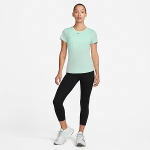 T SHIRT DONNA NIKE DRI-FIT RUN MAGLIA WOMAN RUNNING TEE VERDE
