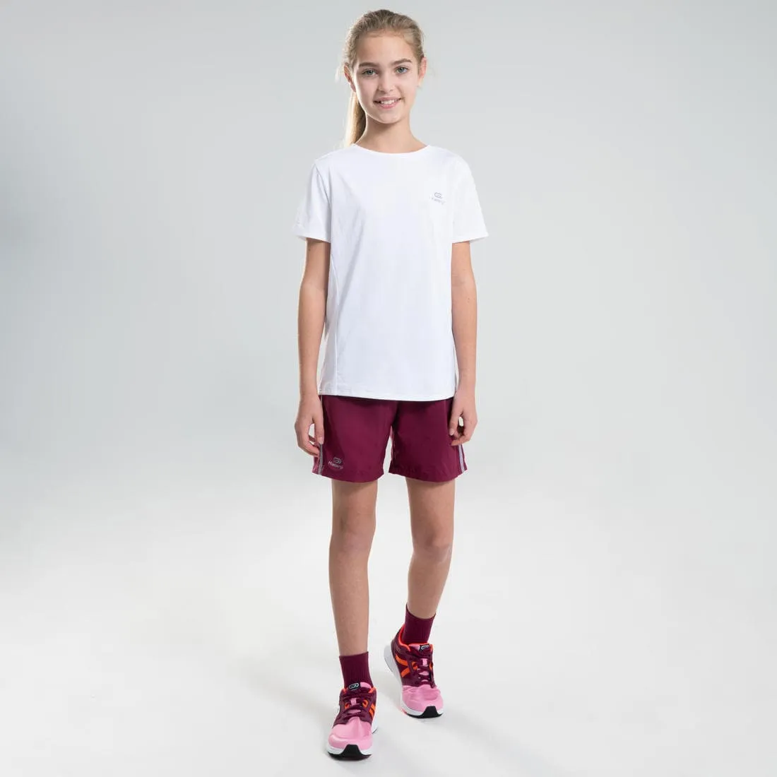 T-shirt multisport respirant enfant mixte, Blanc