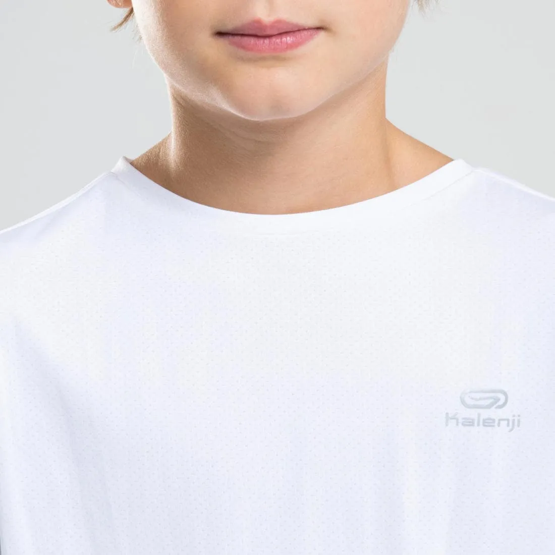 T-shirt multisport respirant enfant mixte, Blanc