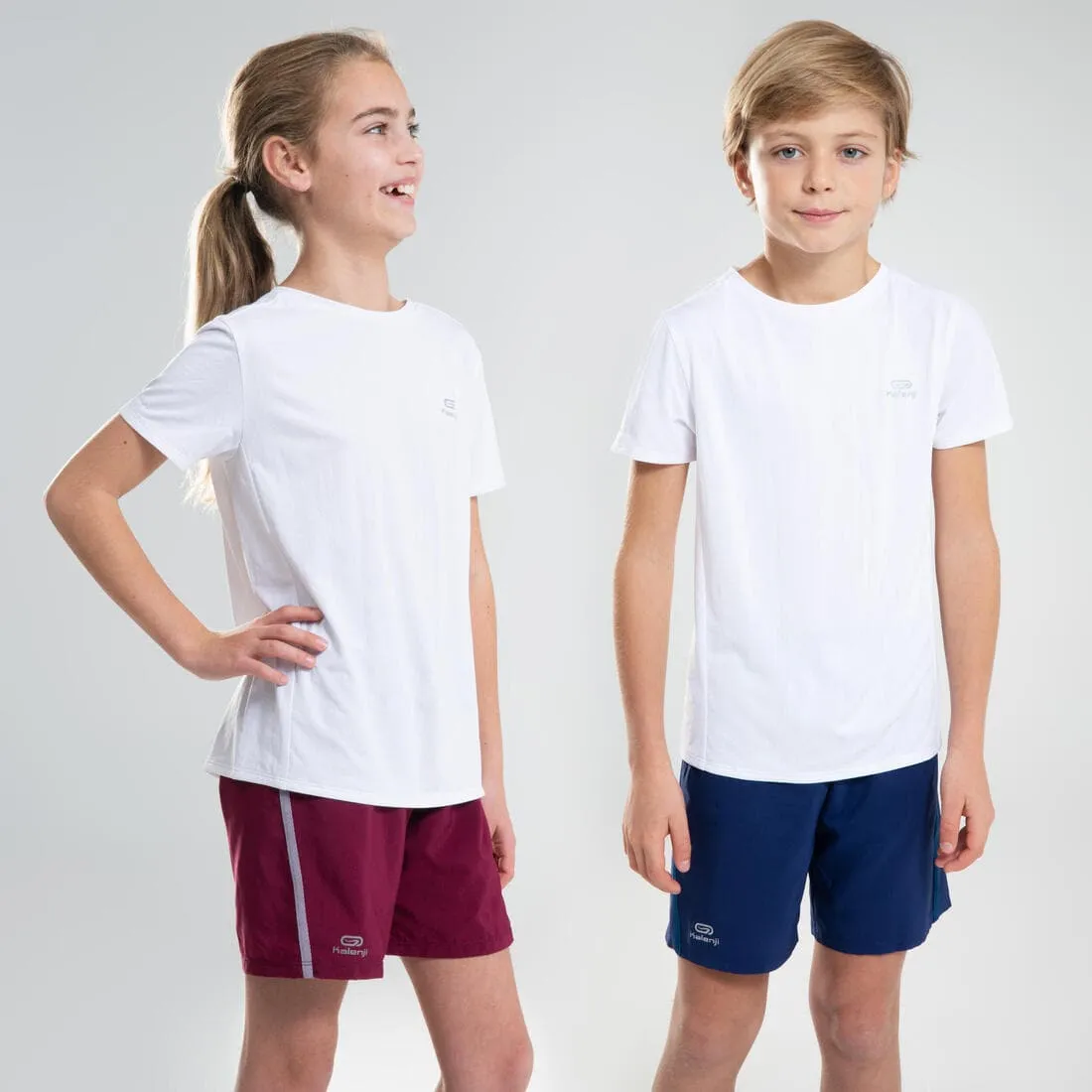 T-shirt multisport respirant enfant mixte, Blanc