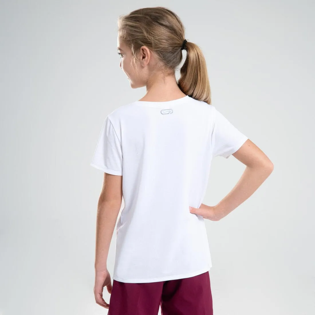 T-shirt multisport respirant enfant mixte, Blanc
