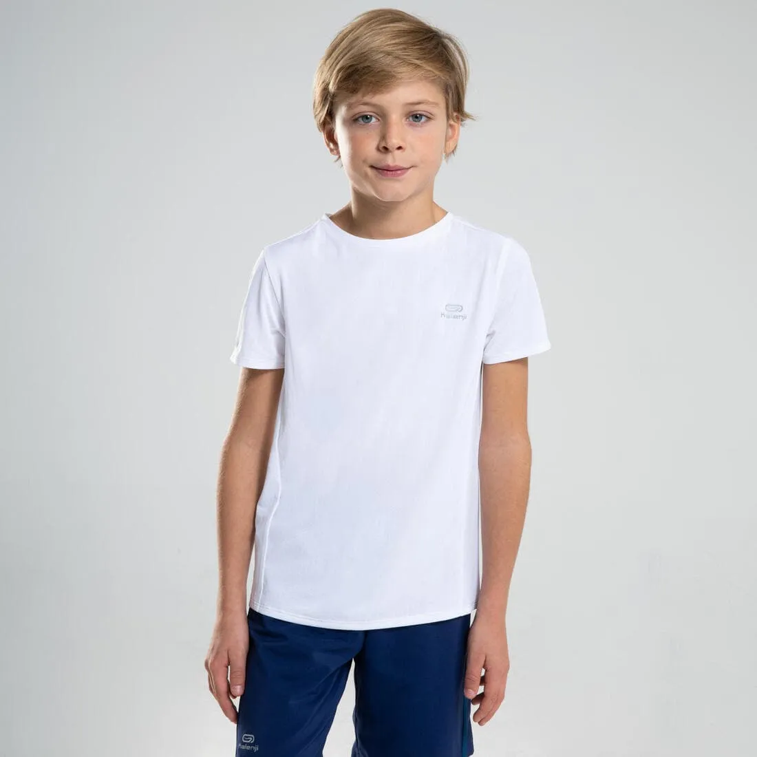T-shirt multisport respirant enfant mixte, Blanc