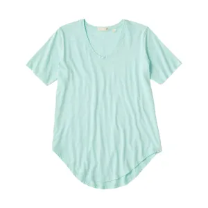 Tasc Women's Longline Boyfriend T Shirt - Joyful Blue - ONLINE STORE CREDIT/EXCHANGE ONLY