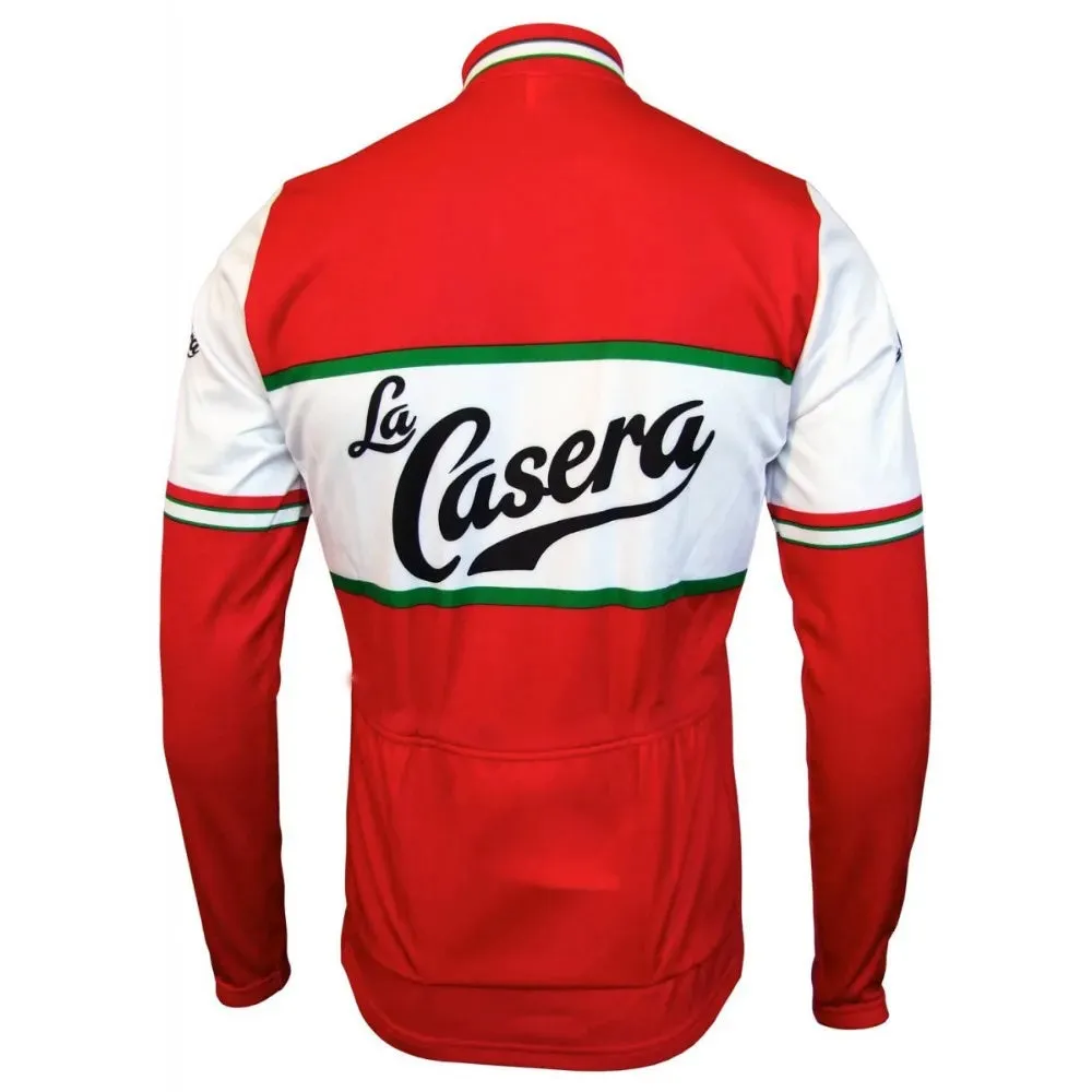 Team La Casera Bahamontes Long Sleeve Retro Cycling Jersey