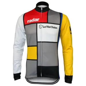 Team Radar La Vie Claire Long Sleeve Retro Cycling Jersey