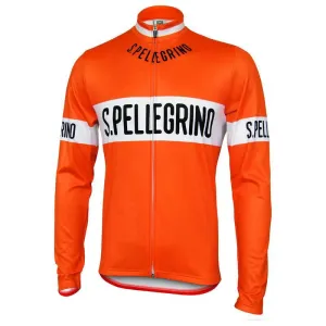 Team San Pellegrino Retro Long Sleeve Cycling Jersey