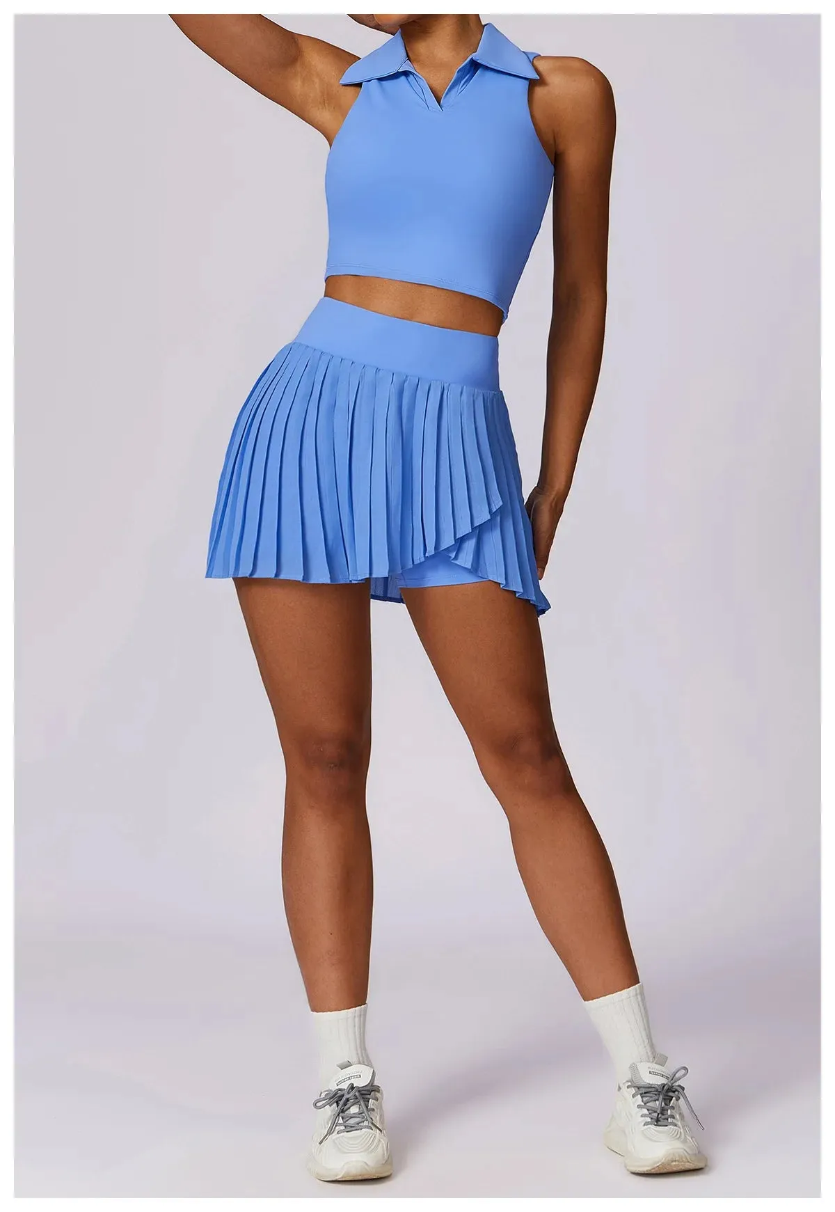 Tennis  Solid Sports Skirts