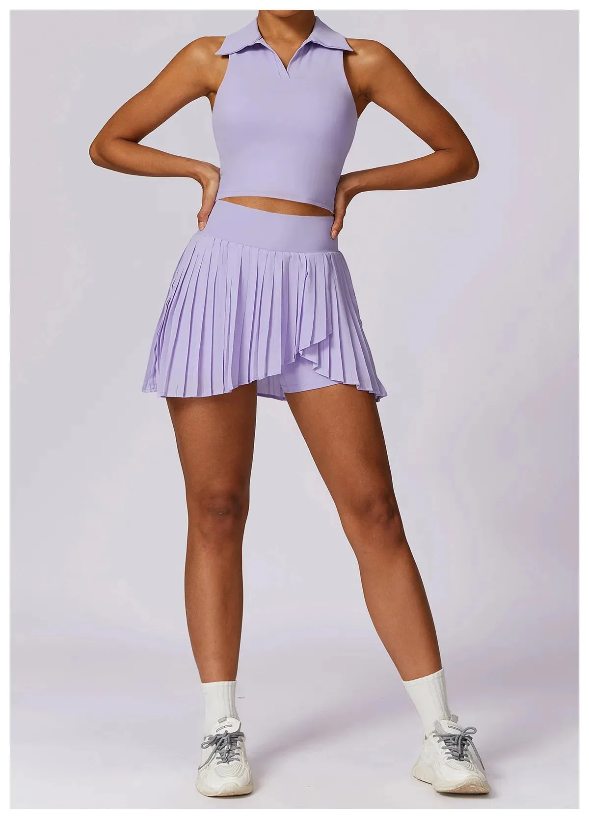 Tennis  Solid Sports Skirts