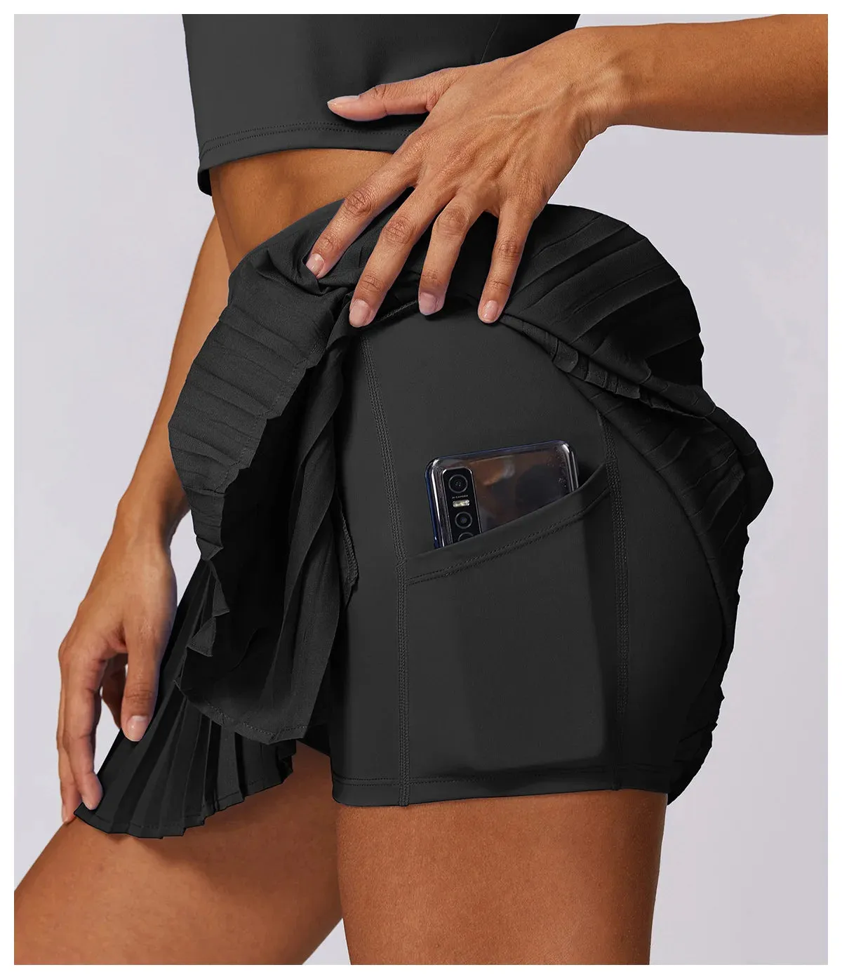 Tennis  Solid Sports Skirts