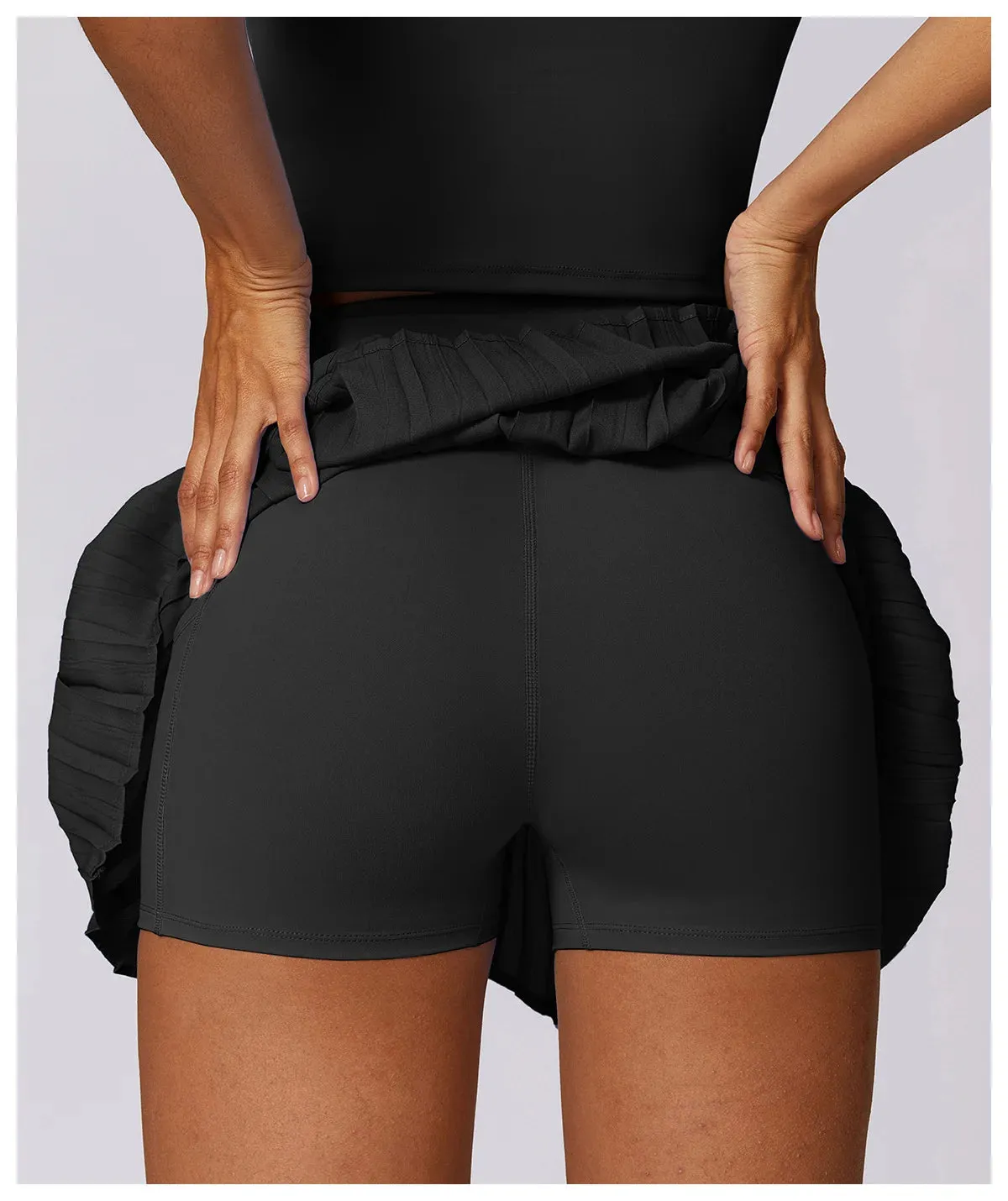 Tennis  Solid Sports Skirts