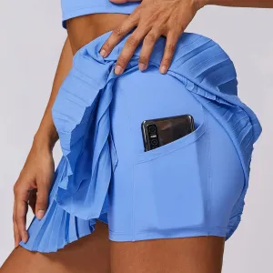 Tennis  Solid Sports Skirts