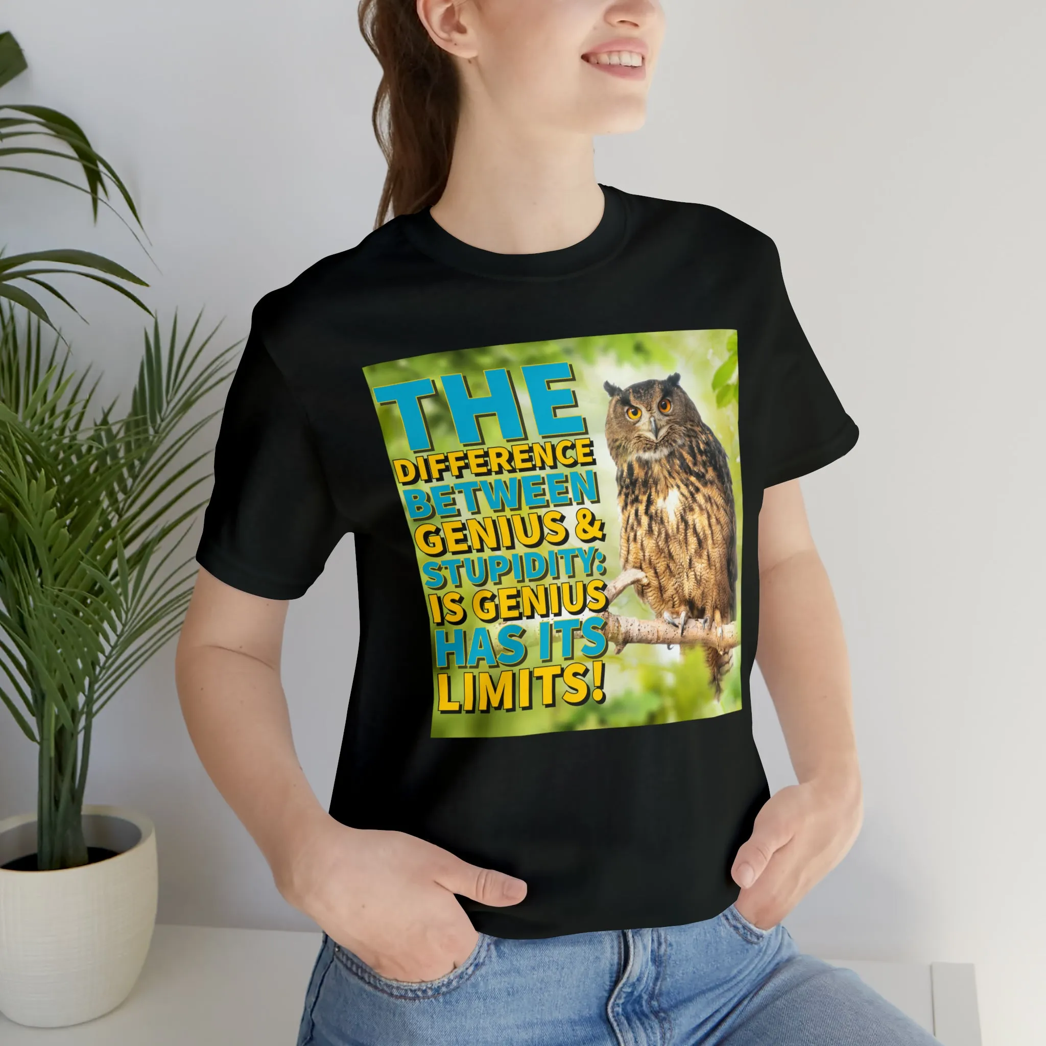 The Difference Between Stupidity Short Sleeve Tee