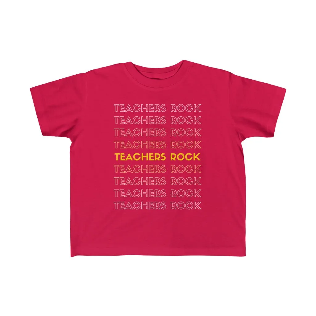 Toddler's Teachers Rock Jersey T-shirt