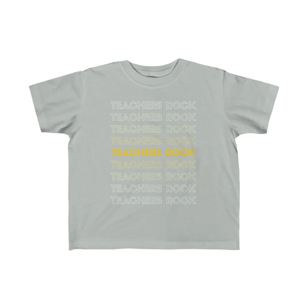 Toddler's Teachers Rock Jersey T-shirt