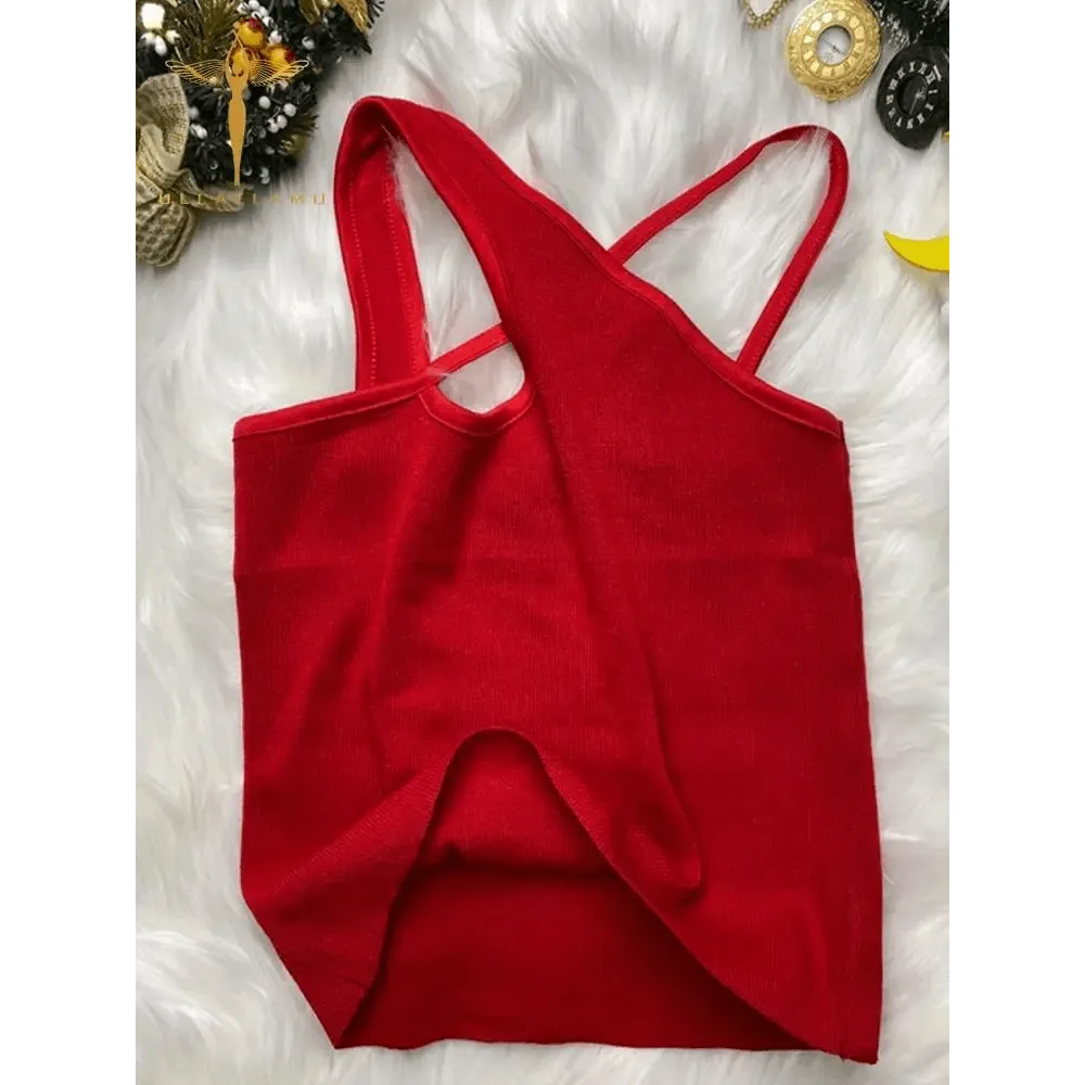 Top fashion cute women summer  cross sleeveless crop top cute fashion styles classy top