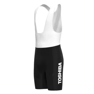 Toshiba Black Vintage Cycling Bib Shorts