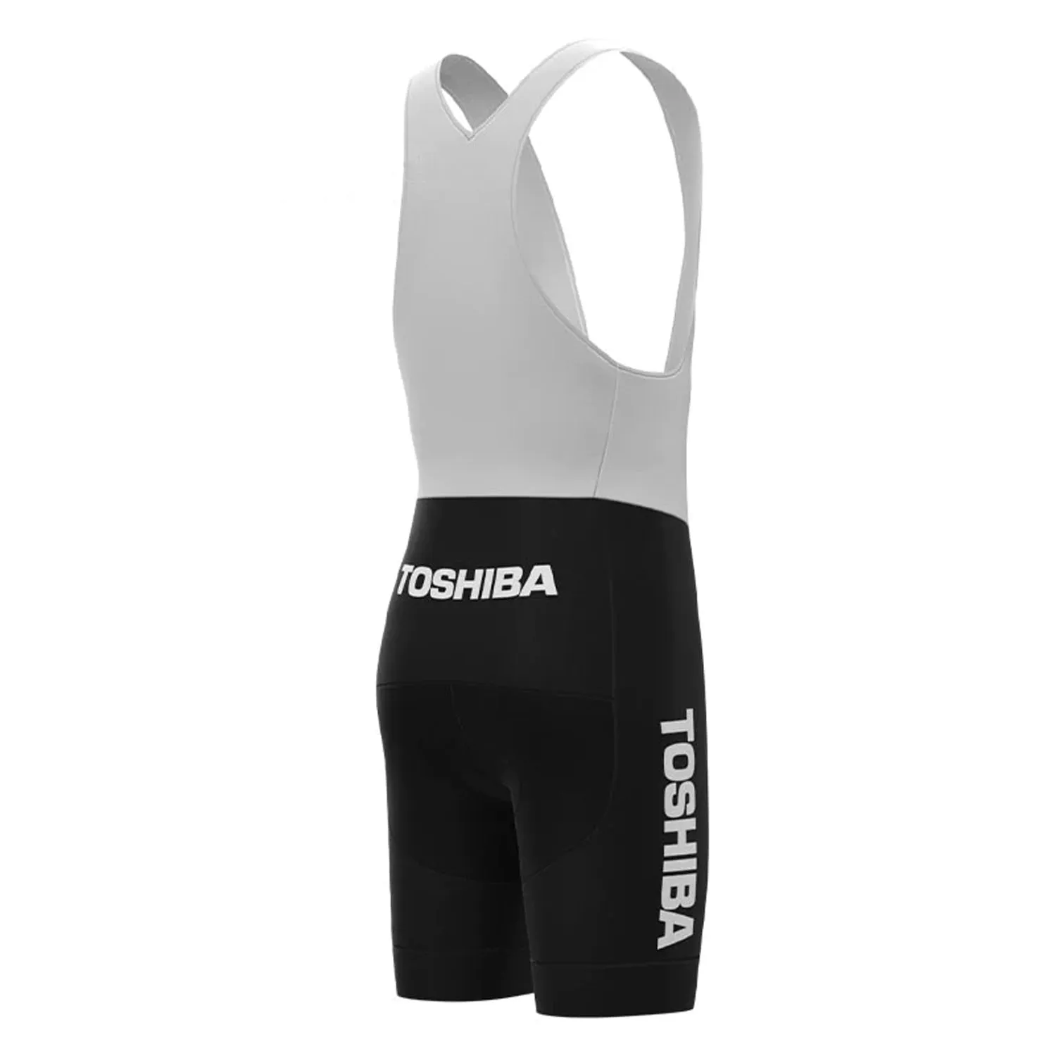 Toshiba Black Vintage Cycling Bib Shorts