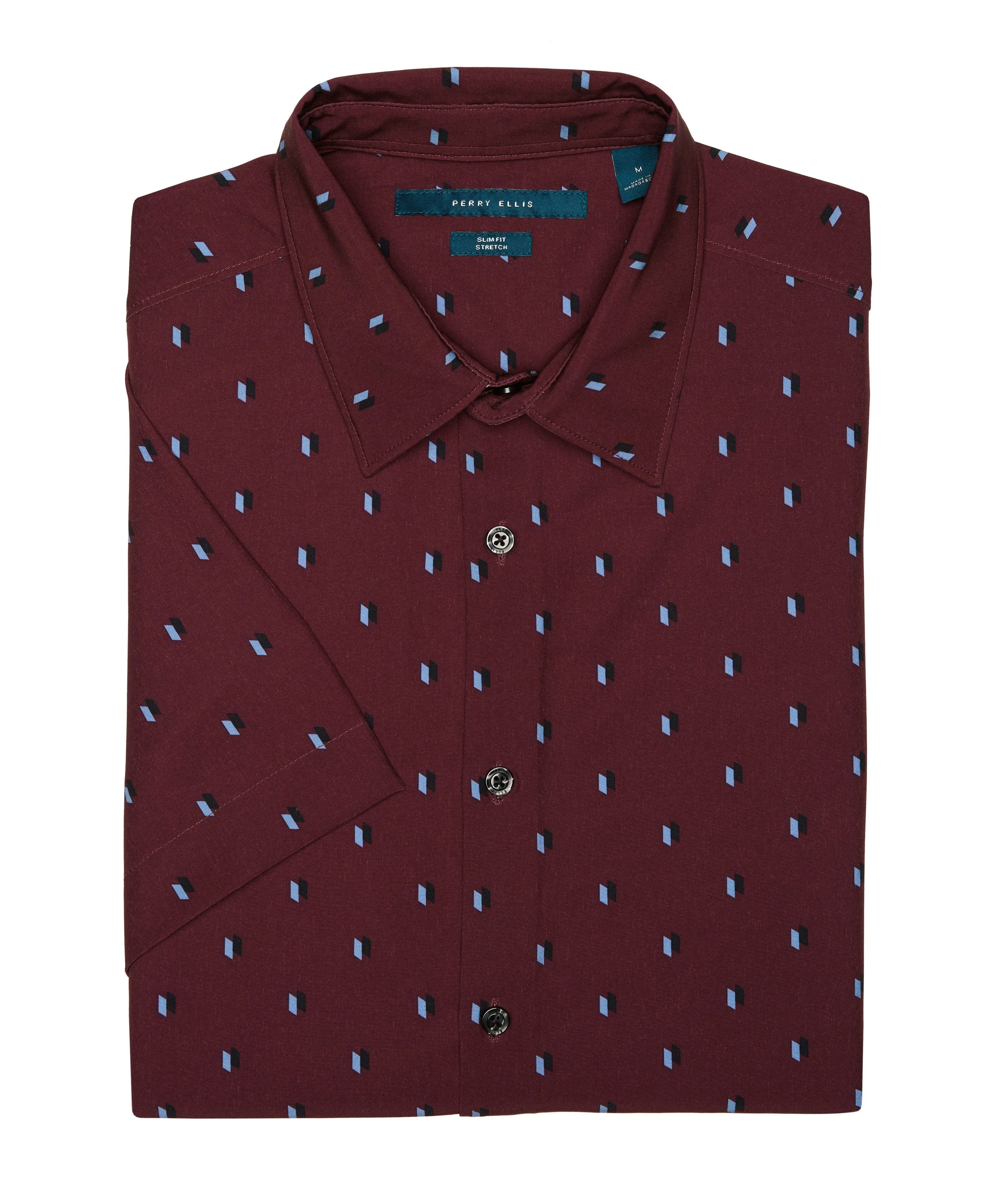 Total Stretch Slim Fit Geometric Shirt