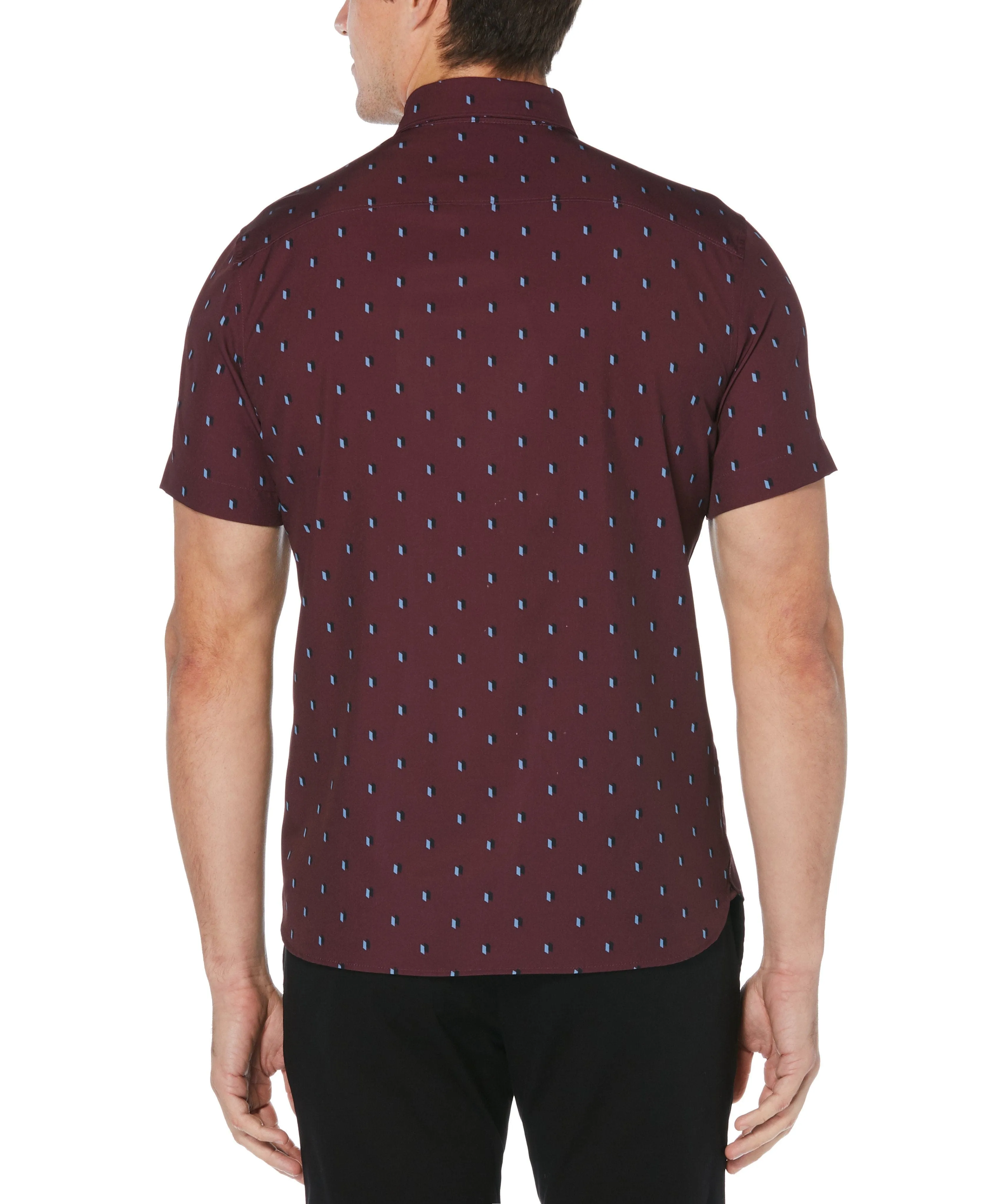 Total Stretch Slim Fit Geometric Shirt