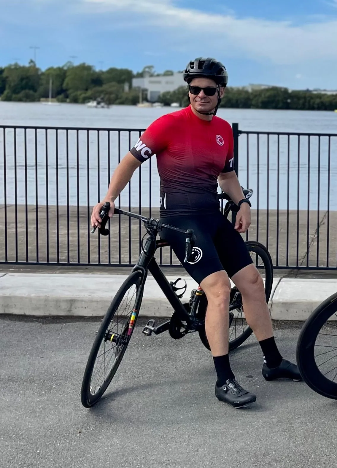 TWC Black Cycling Bib Shorts