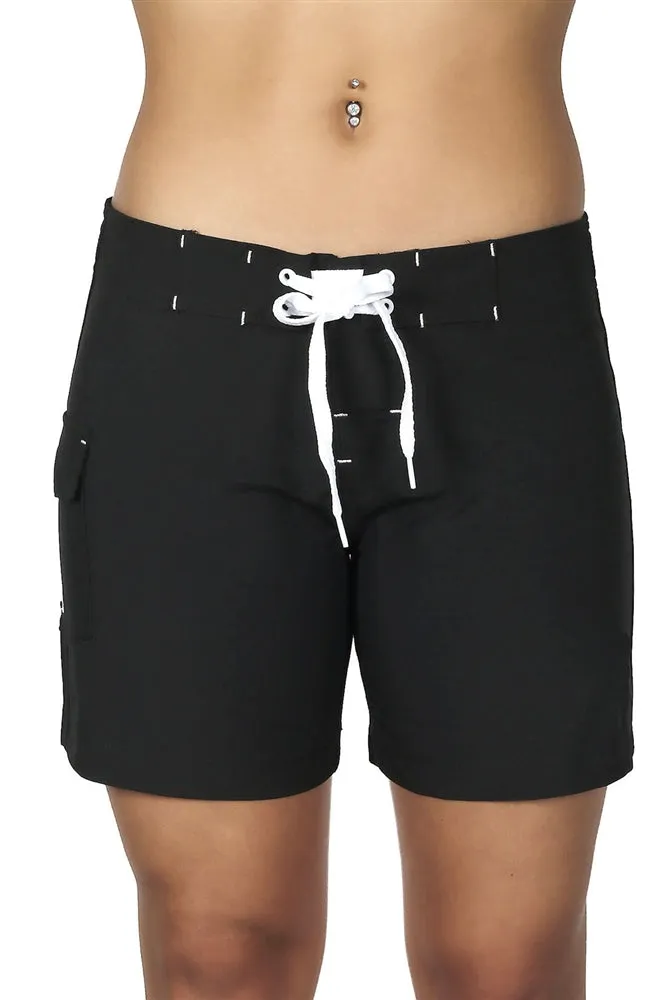 Ultrastar Women's Water Sports Quick Dry Stretch Swim Shorts Trunks Beach Boardshorts (UFB008)