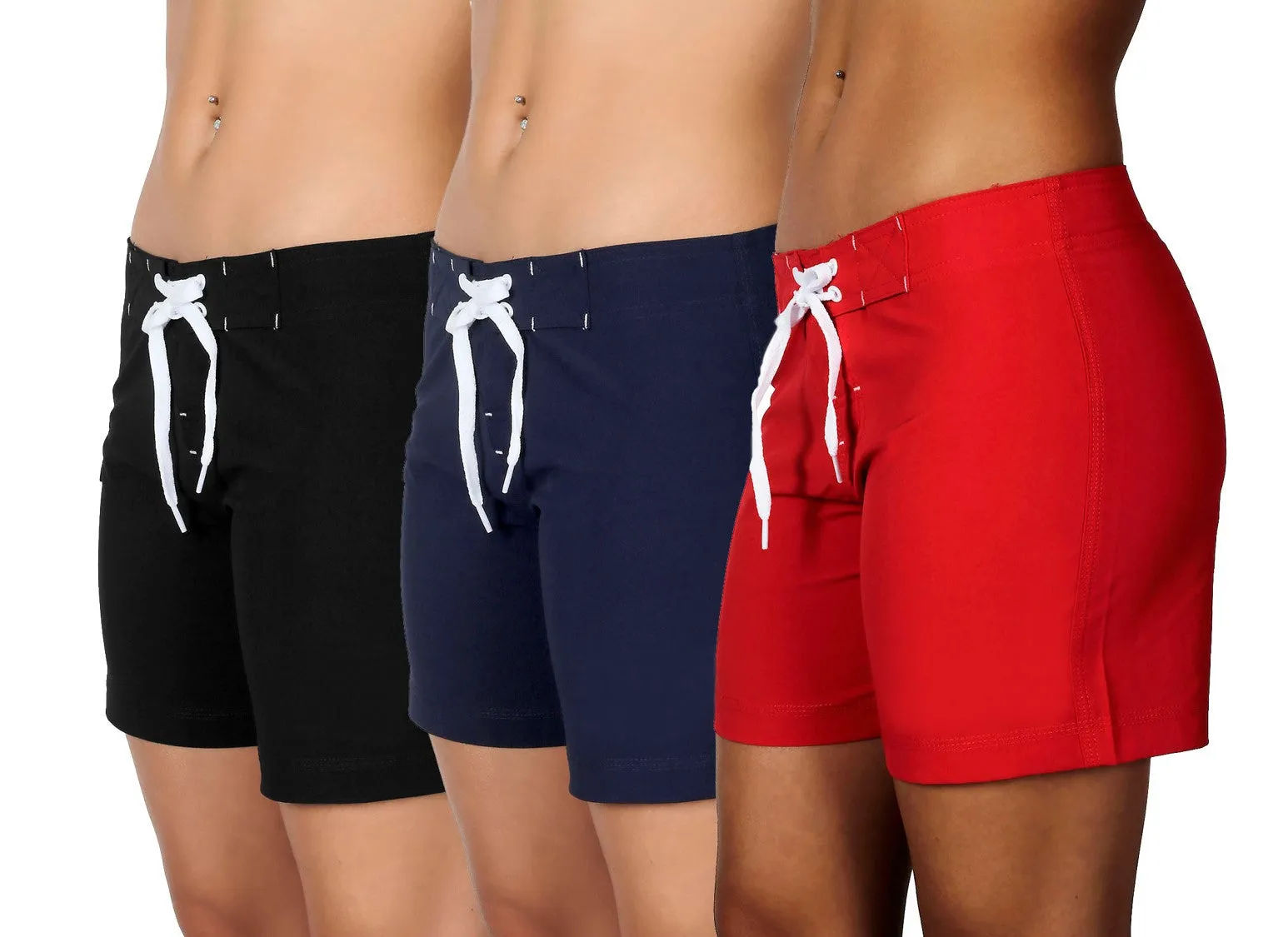 Ultrastar Women's Water Sports Quick Dry Stretch Swim Shorts Trunks Beach Boardshorts (UFB008)