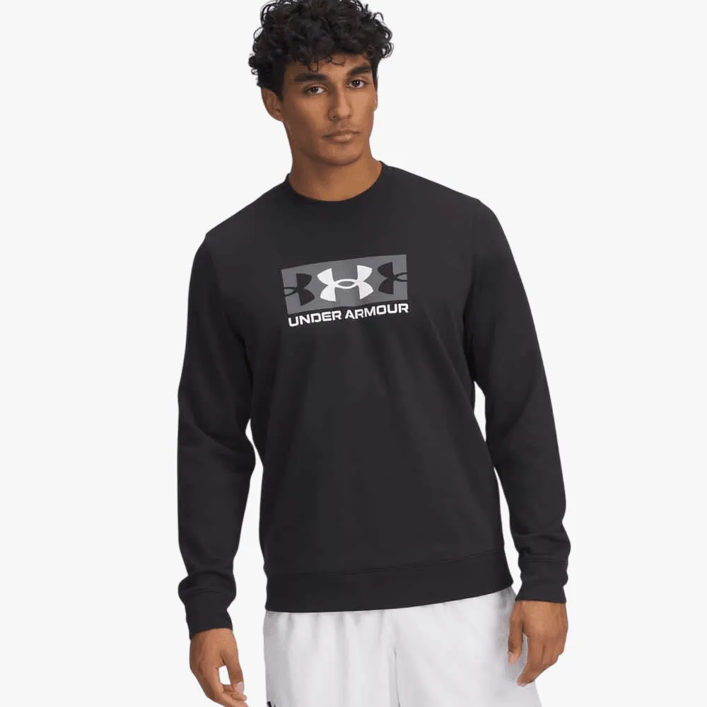 Under Armour Mens Rival Terry Logo Crew Sweater 001 Black