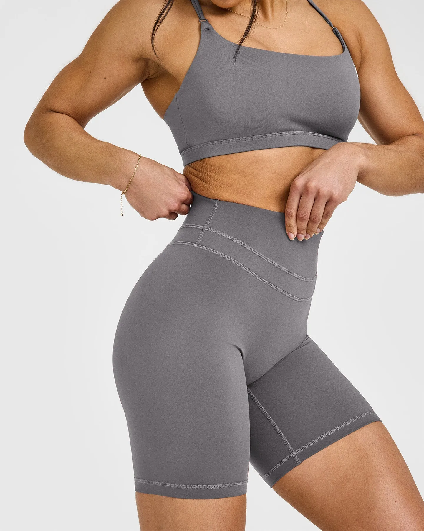 Unified Cycling Shorts 8" | Ash Grey