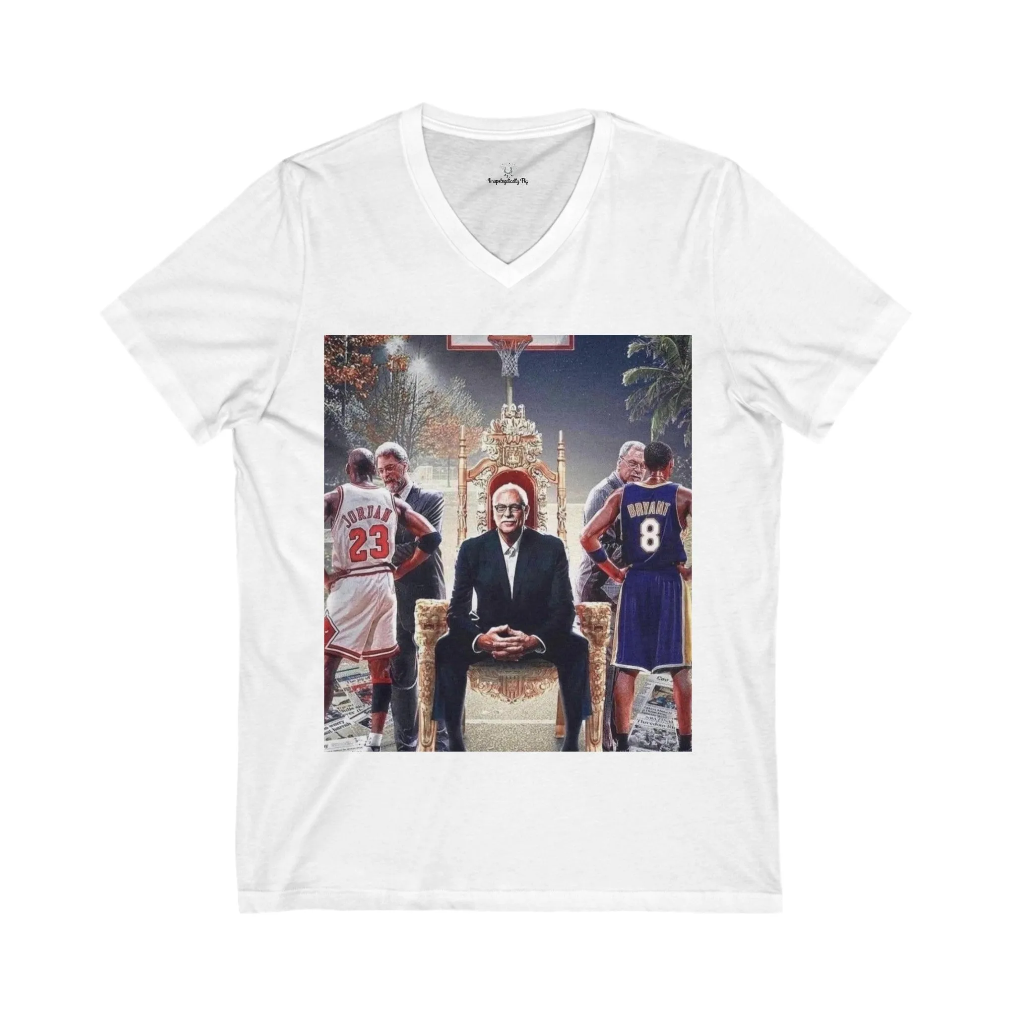 Unisex Jersey Short Sleeve V-Neck Tee