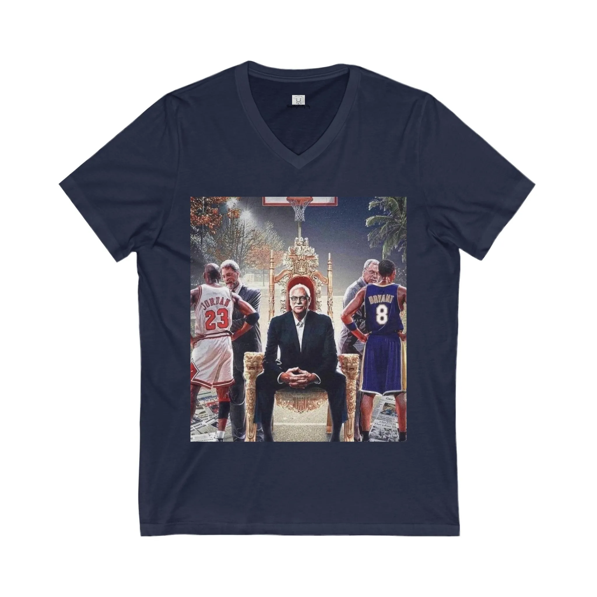 Unisex Jersey Short Sleeve V-Neck Tee