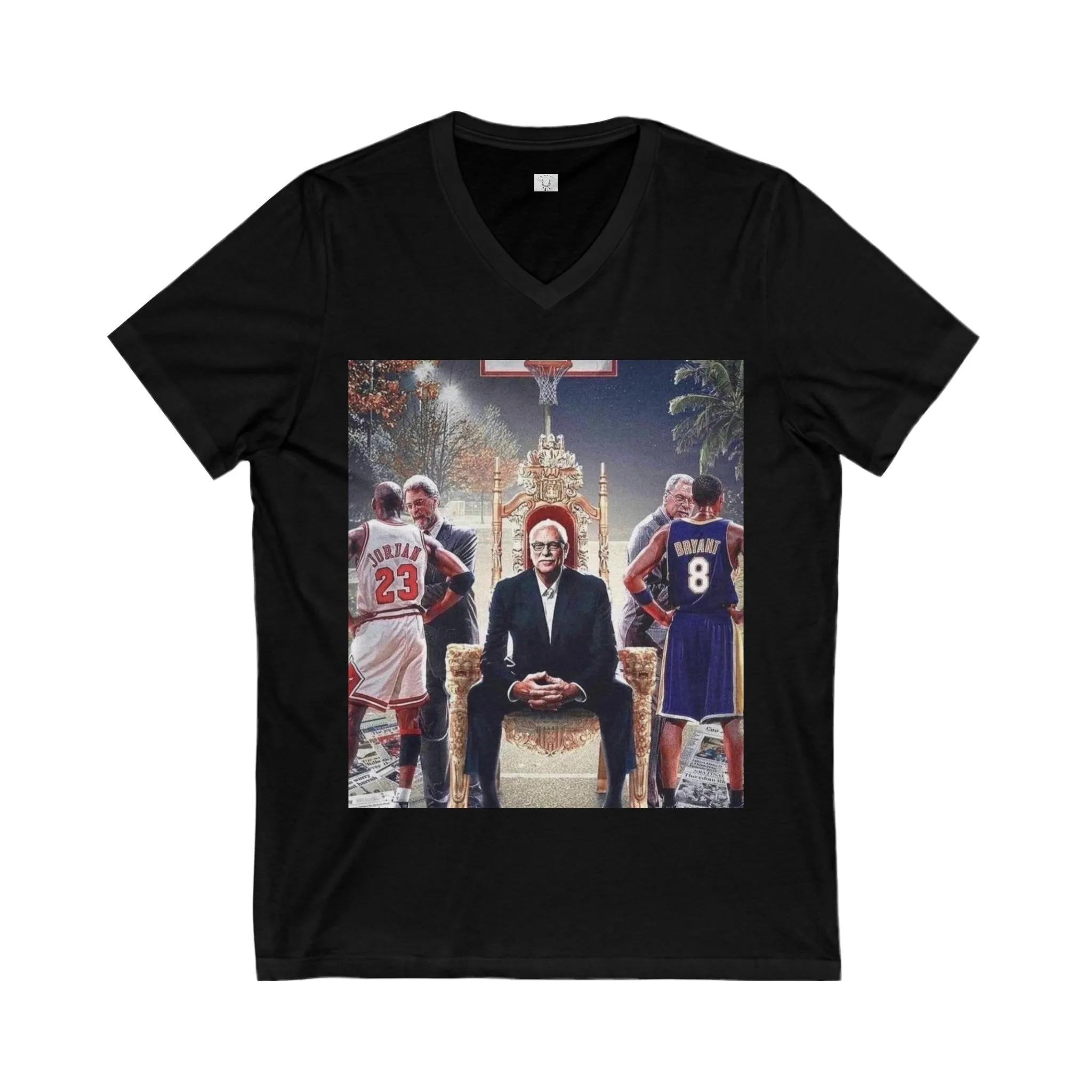 Unisex Jersey Short Sleeve V-Neck Tee