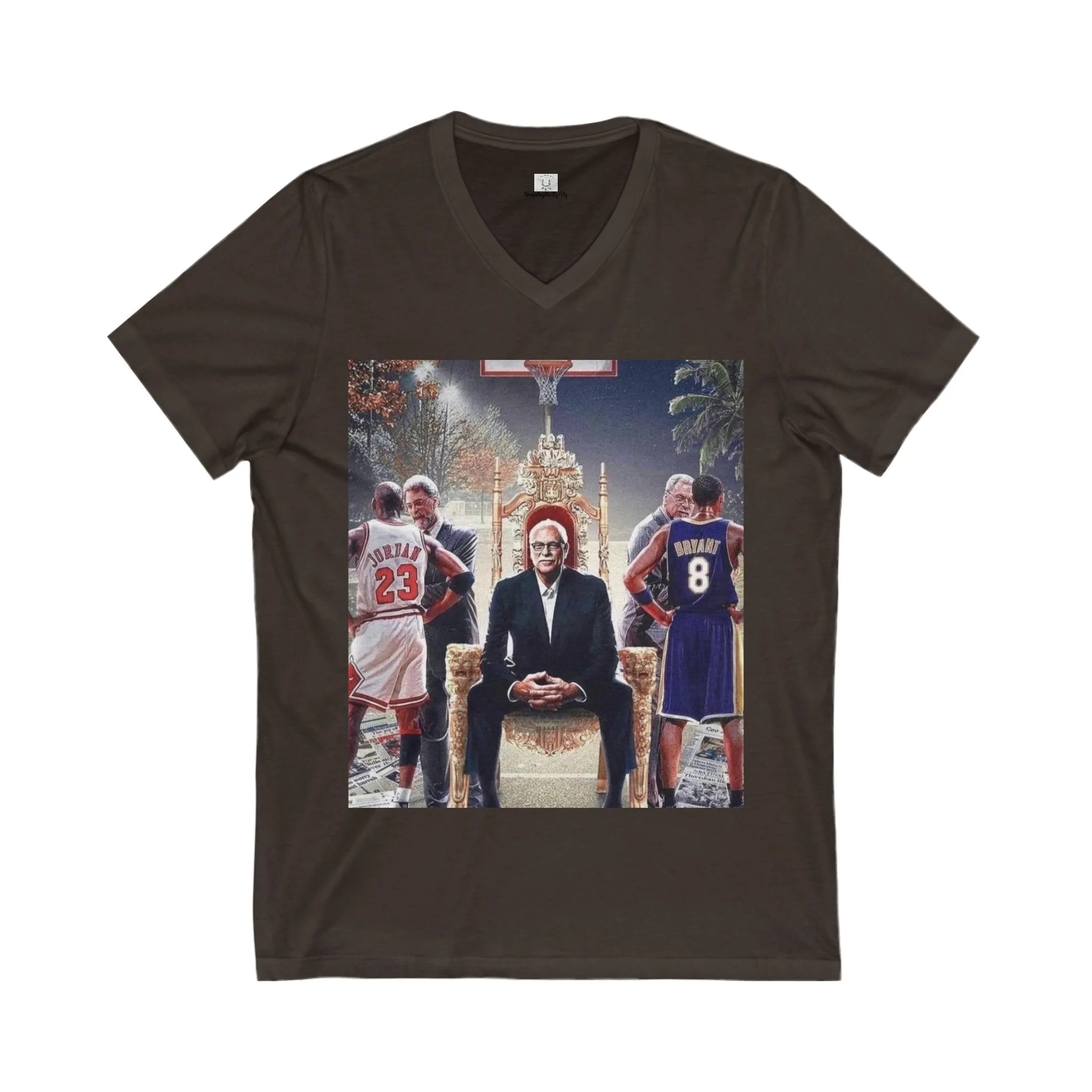 Unisex Jersey Short Sleeve V-Neck Tee