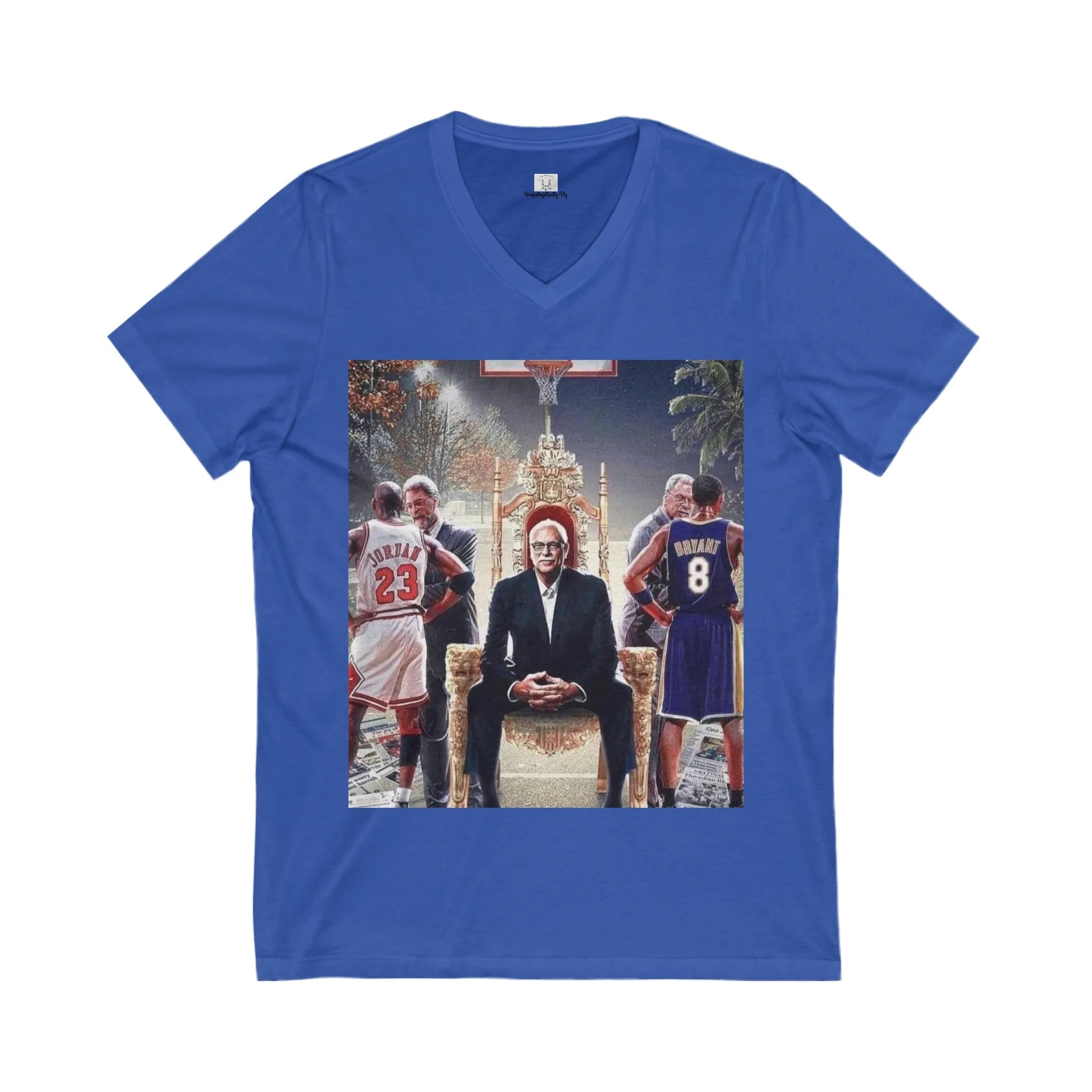 Unisex Jersey Short Sleeve V-Neck Tee