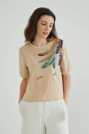Vanilla Women Cotton Floral Top