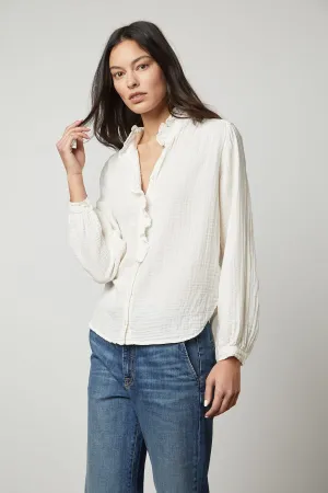 Velvet - Trisha Shirt in Ecru