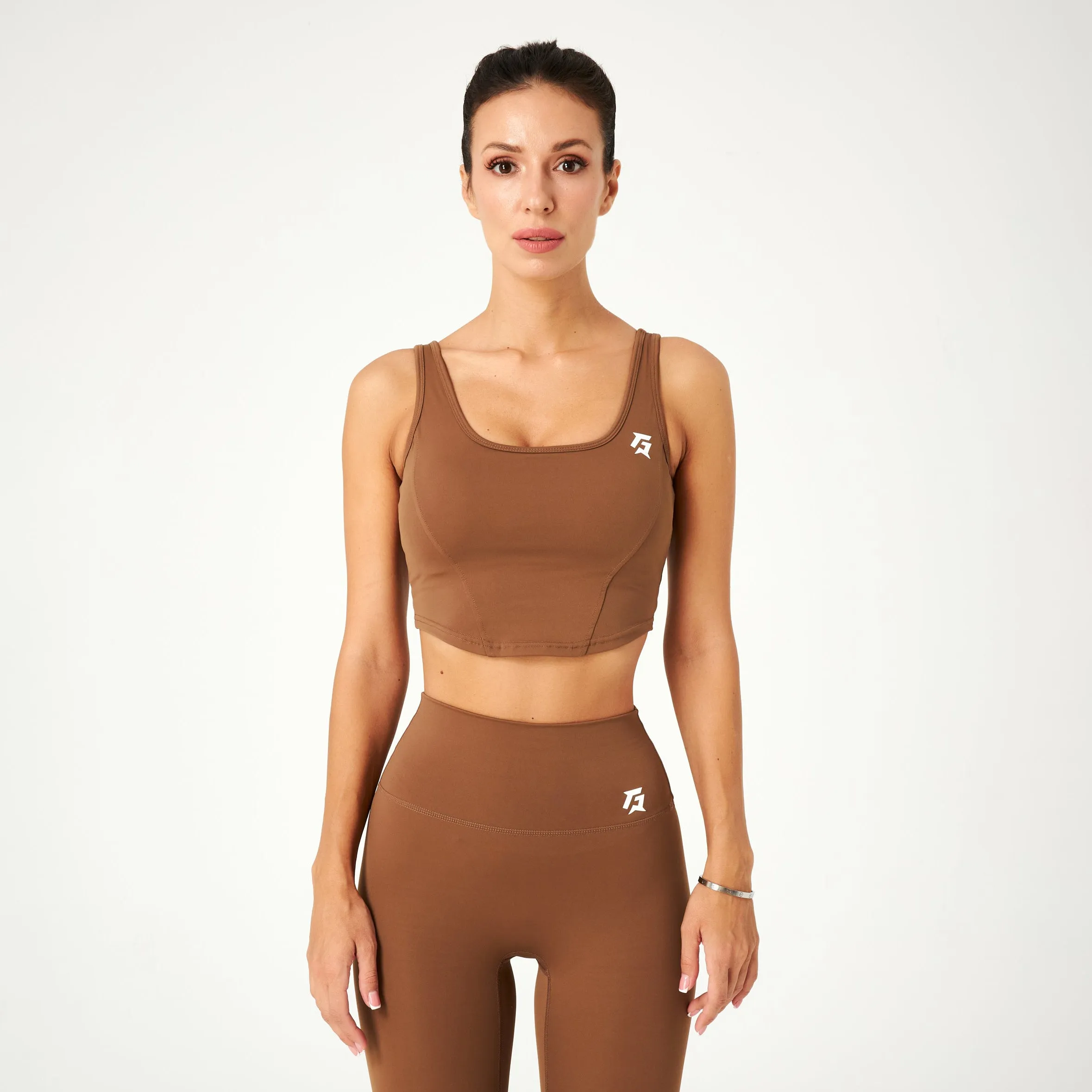Verve Crop Top (Brown)