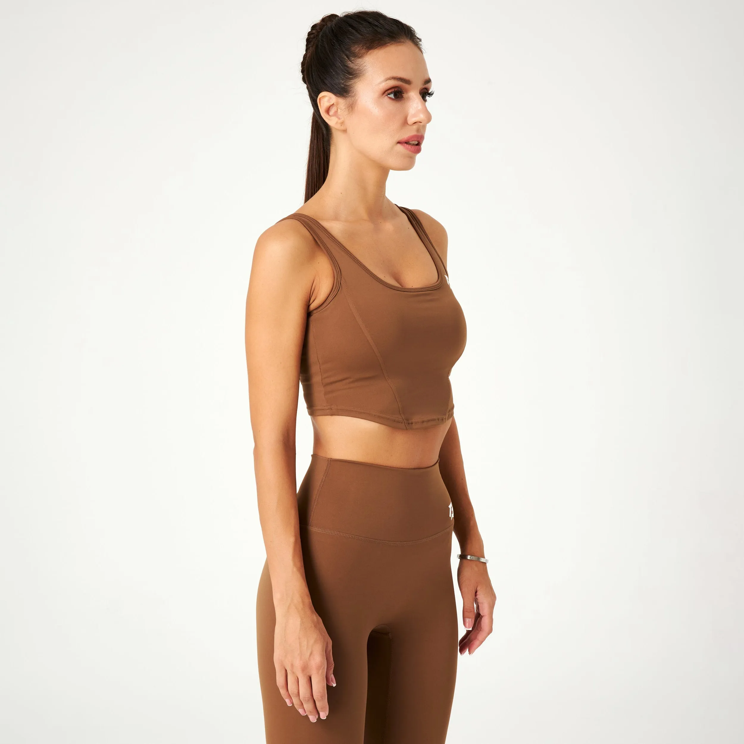Verve Crop Top (Brown)