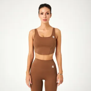 Verve Crop Top (Brown)