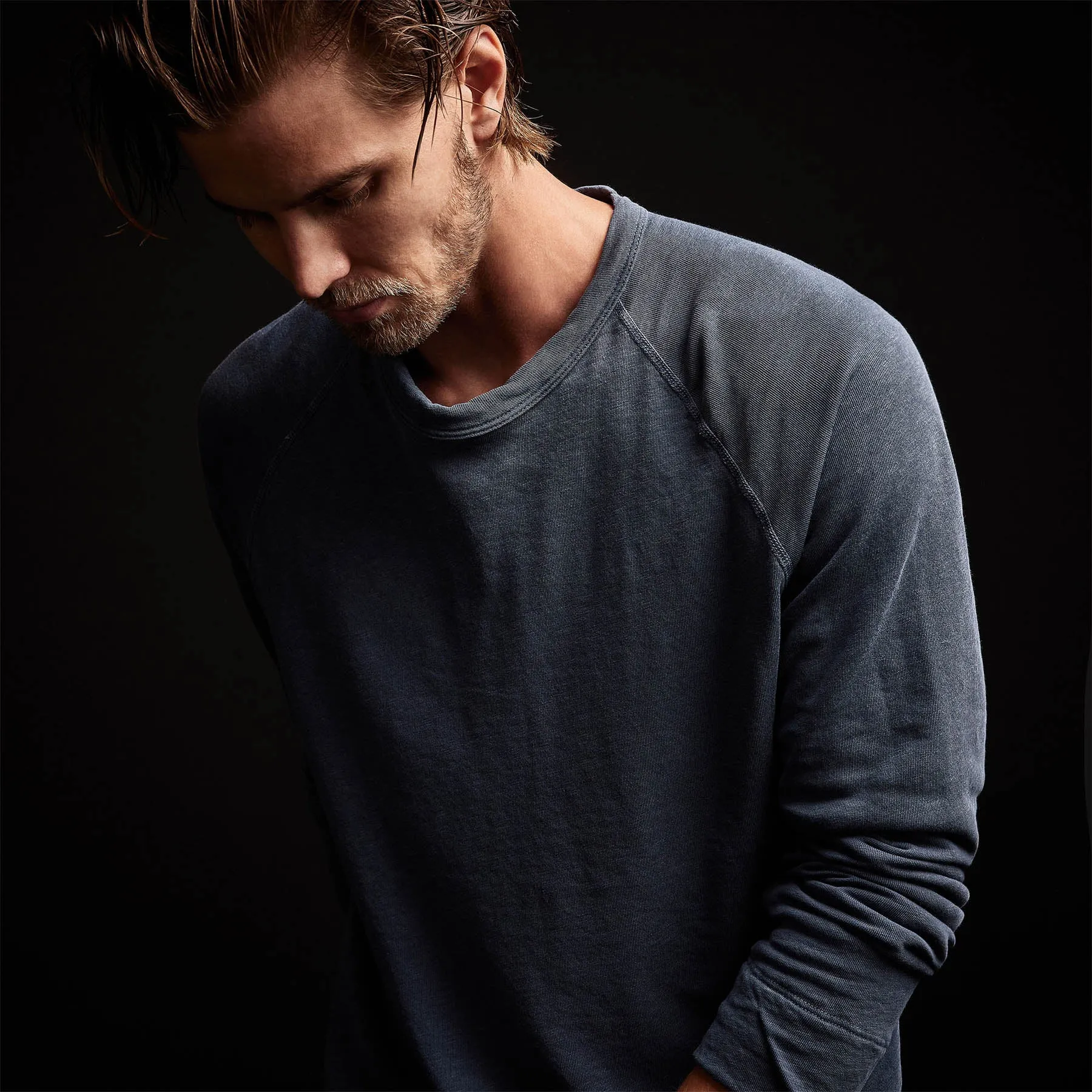 Vintage French Terry Sweatshirt - Sea Captain Pigment