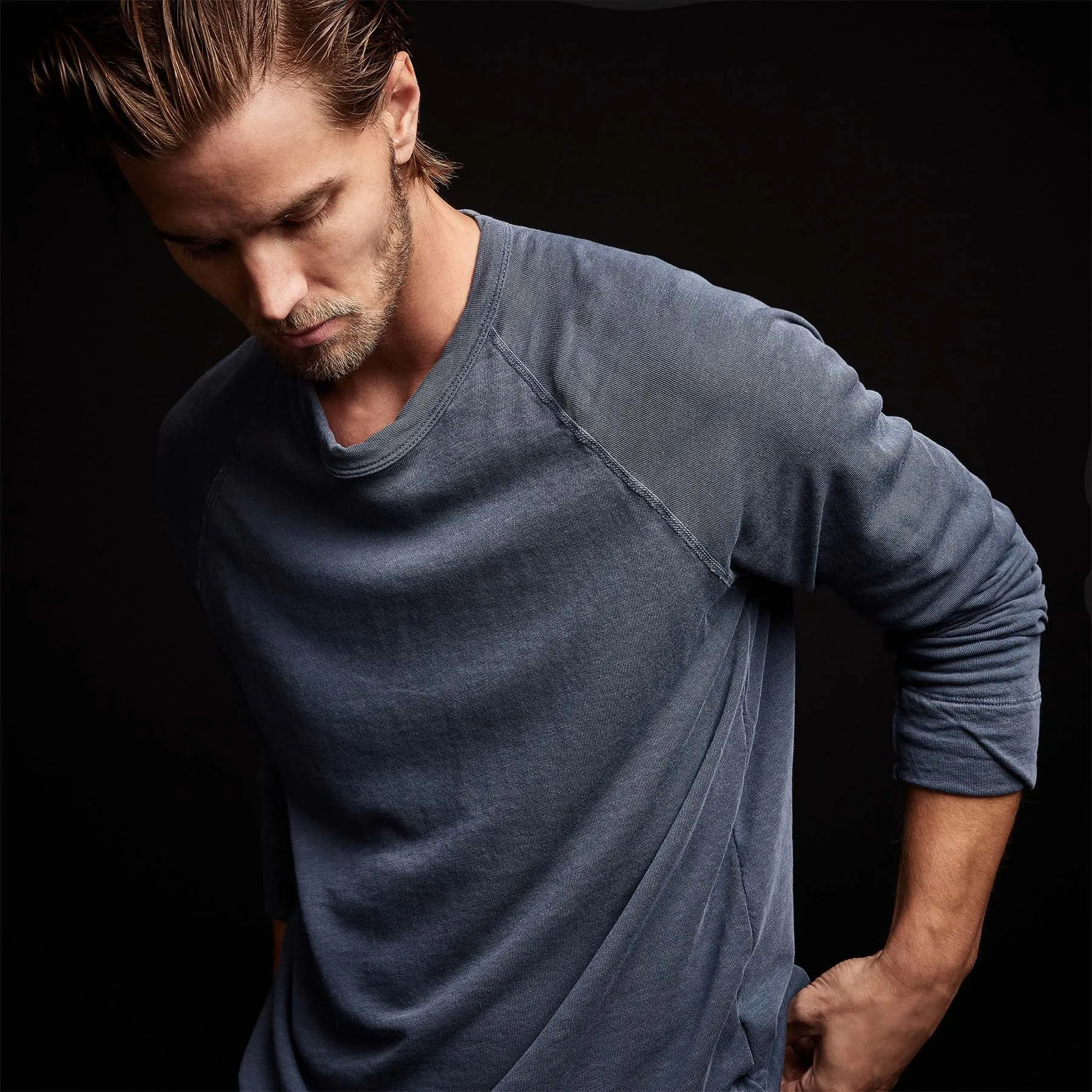 Vintage French Terry Sweatshirt - Sea Captain Pigment