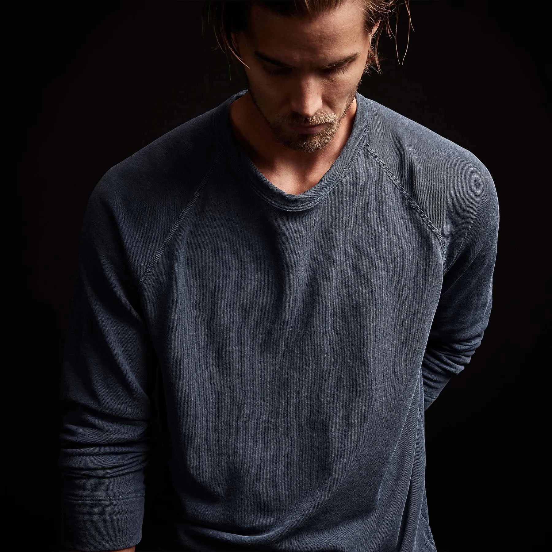 Vintage French Terry Sweatshirt - Sea Captain Pigment