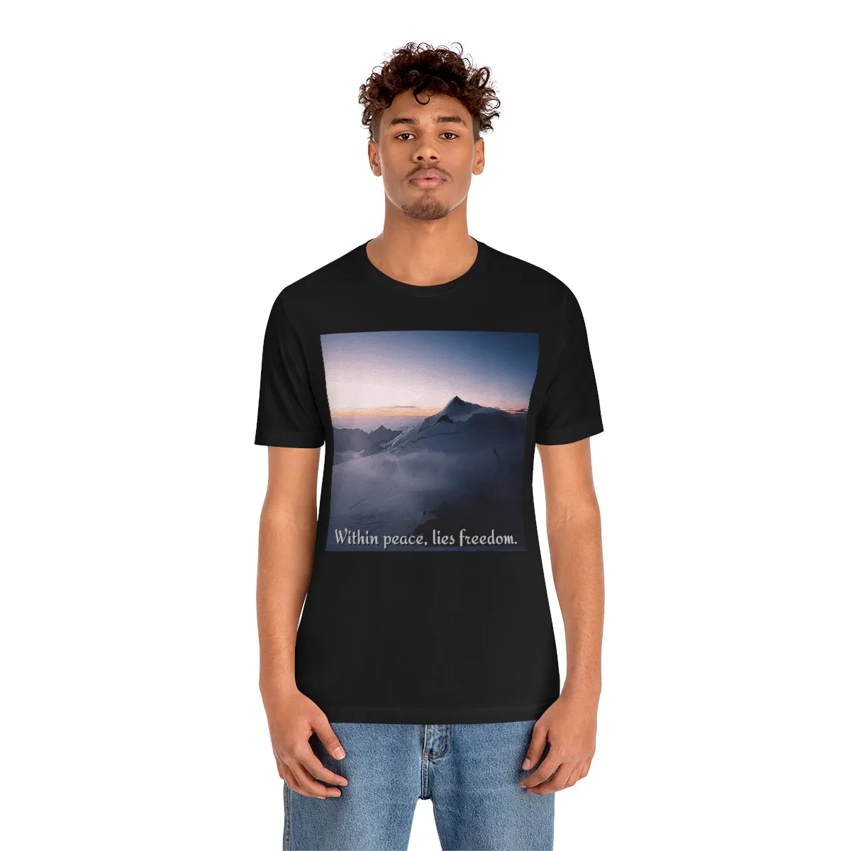 Within peace, lies freedom. Short Sleeve Tee
