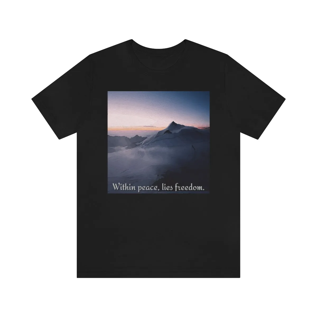 Within peace, lies freedom. Short Sleeve Tee