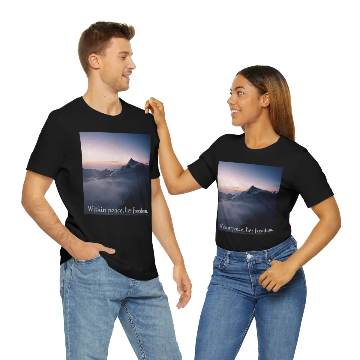 Within peace, lies freedom. Short Sleeve Tee