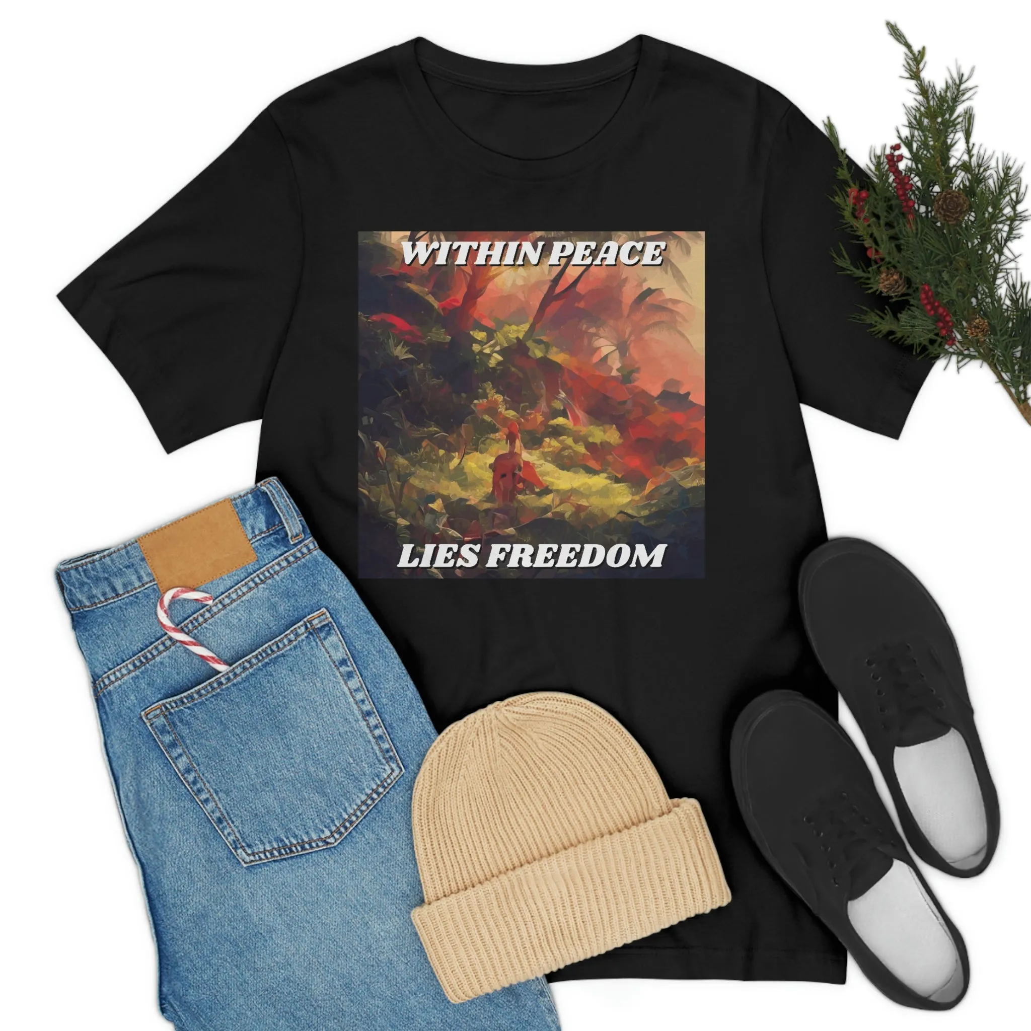 Within Peace Lies Freedom Short Sleeve Tee
