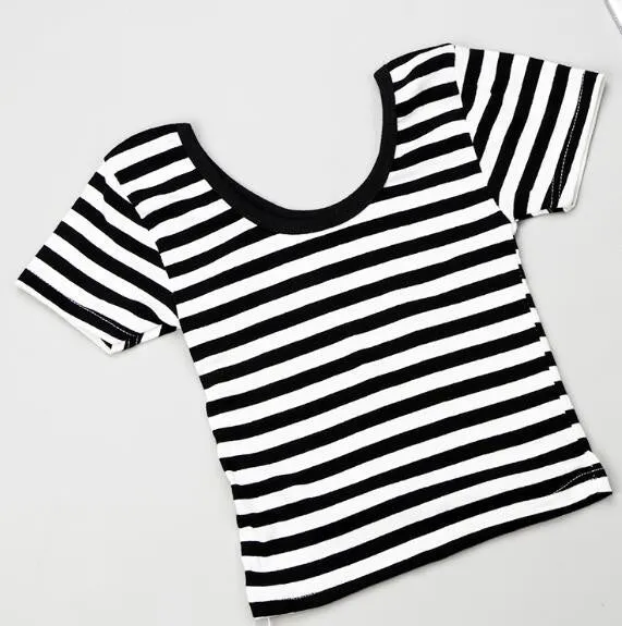 Women Best U neck Sexy Crop Top Ladies Short Sleeve T Shirt Tee Short T-shirt Basic Stretch T-shirts