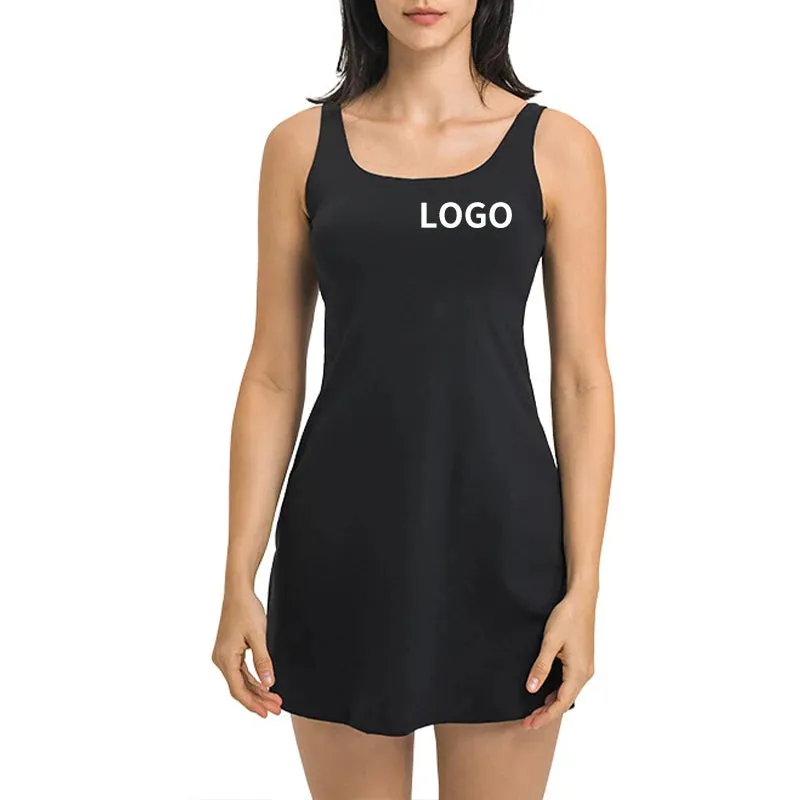 Women Workout Running Tennis Wear Built in Bra and Short Pocket Slim Fit Outdoor Casual Sports Golf Athletic Dress tennis skirts