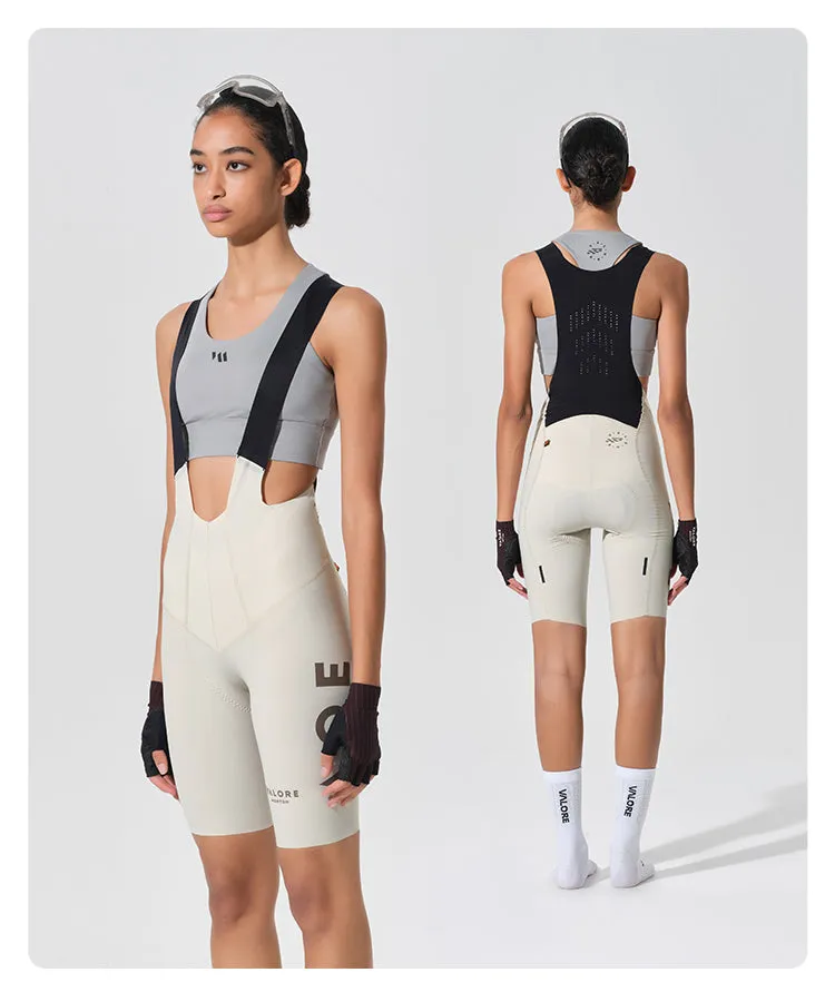 WOMENS BIB SHORTS NUOVA LUNA SERENE KHAKI
