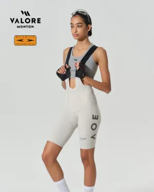 WOMENS BIB SHORTS NUOVA LUNA SERENE KHAKI